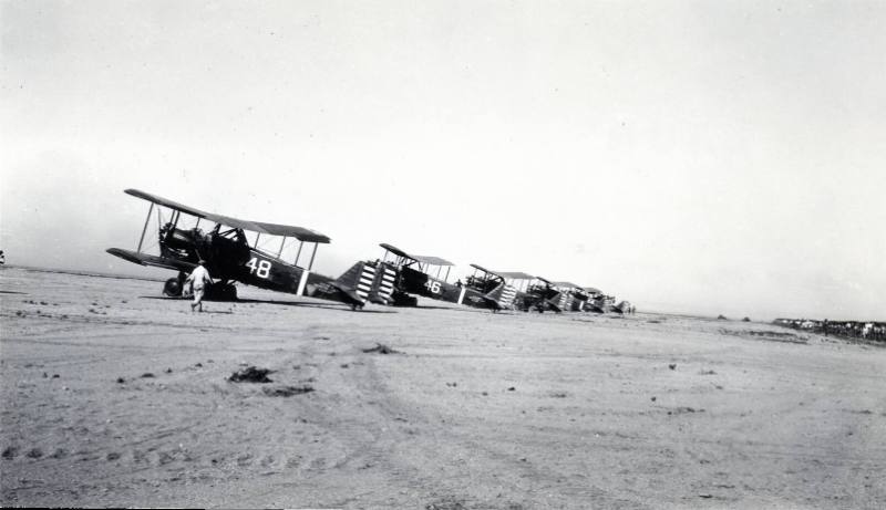 A Row of Martin Keystone LB-7 Bombers