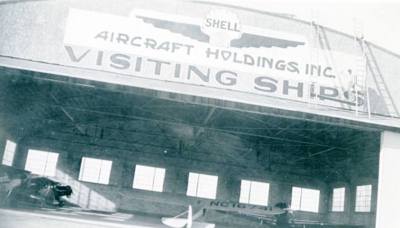 Painted Sign on Hangar #2