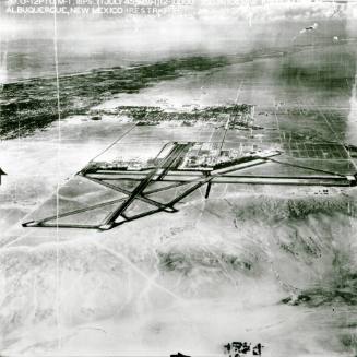 Aerial View of Albuquerque Airport and Kirtland Army Air Base