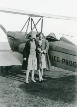 Two UNM Students After a Flight
