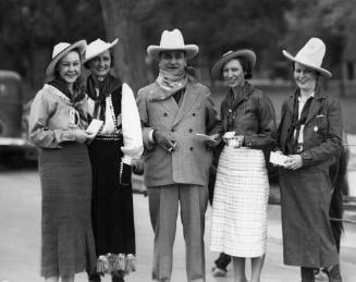 Clyde Tingley and four women