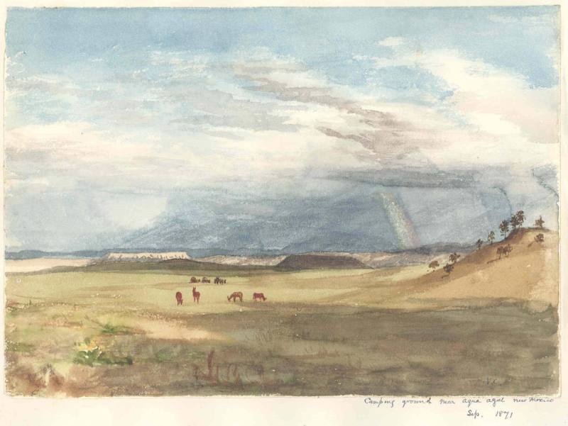 Camping Ground Near Aqua Agrel New Mexico, Sept. 1871