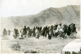 Refugees arriving at Fort Bliss