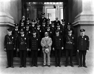 Clyde Tingley with Albuquerque Police Department officers