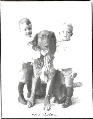 Harris Children with a Dog