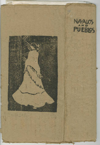 "Navajos and Pueblos" portfolio with "Navajo Lady" on cover