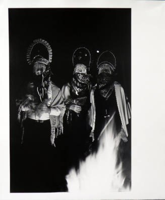 Three Dancers By Firelight