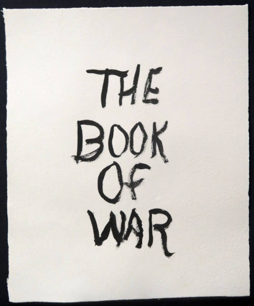 "The Book of War" hand-painted (#2)