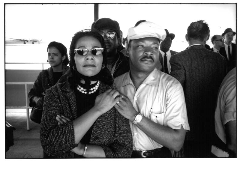 #19 Coretta Scott King with husband, Rev. Martin Luther King, Jr.
