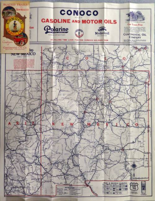 Continental Oil Co. Map of New Mexico