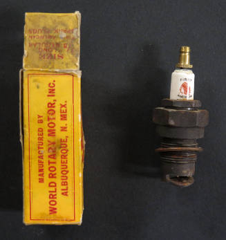 First  American Spark Plug, Copper Ring and Box