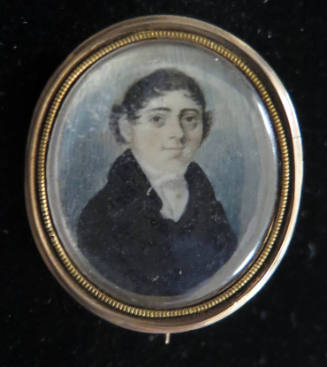 Portrait Miniature of a Dandy in Black