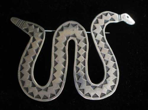 Silver Snake Pin