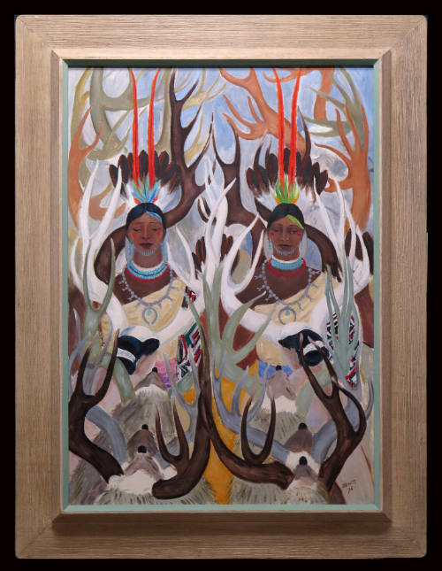 Two Navajo Deer Dancers