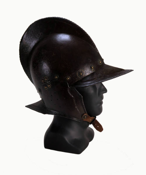 Italian Burgonet helmet with chin protector
