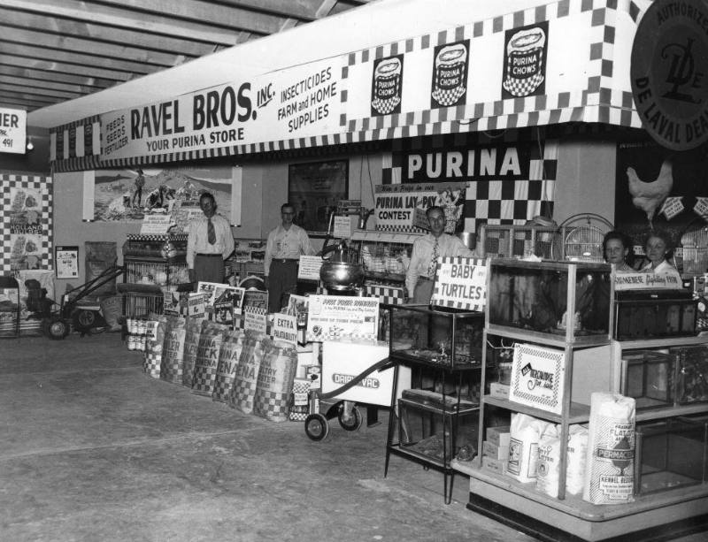 Ravel Brothers Feed Store's exhibit at the State Fair