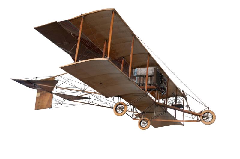 Aeroplane, Curtiss style pusher biplane