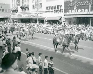 The Wranglers Square Dancing Group ride in the State Fair Parade