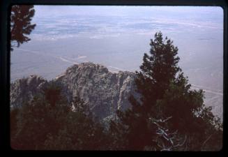 A view of Albuquerque from the crest of the Sandia Mountains