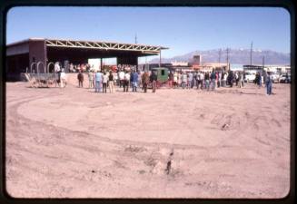A crowd at the groundbreaking of the new Albuquerque Museum of Art