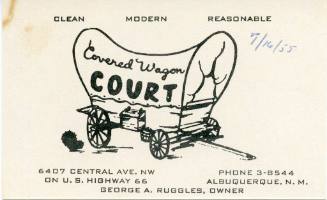 Coverd Wagon Court Tourist Card