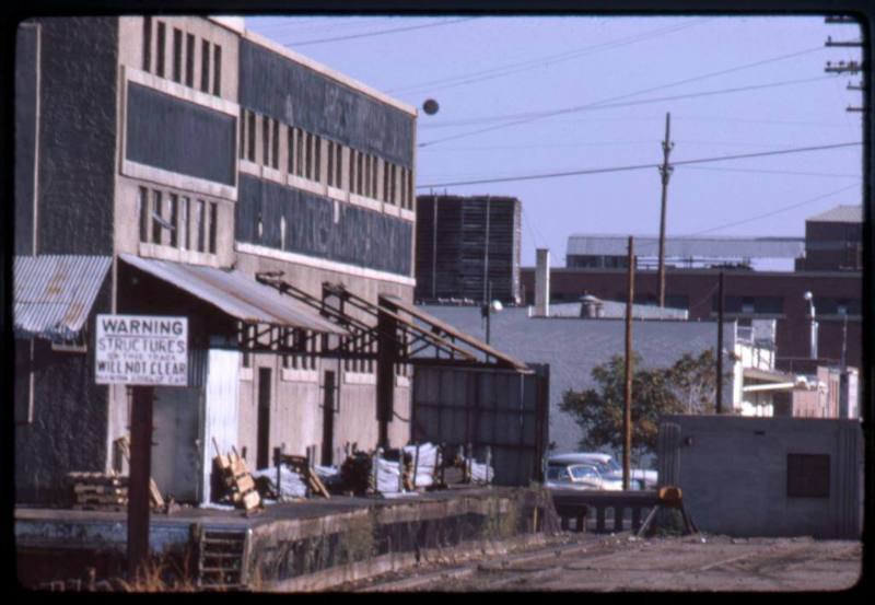 Charles Ilfeld Company building and its railroad siding