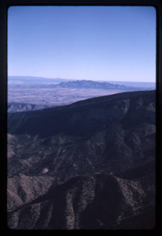 Aerial view east from the Sandia Mountains