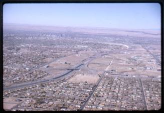 Aerial view of Interstate 40 in Albuquerque