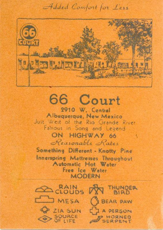 66 Court Tourist Card