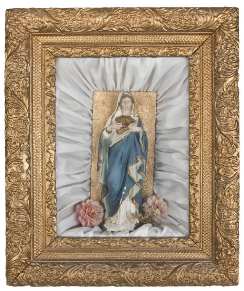 Framed statue of the Blessed Mother Virgin Mary Immaculate