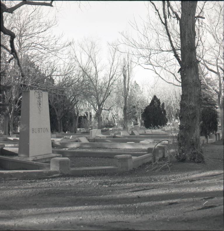 Family gravesites in Fairview Cemetery