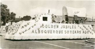Napoleone Brothers parade float for Albuquerque's Golden Jubilee