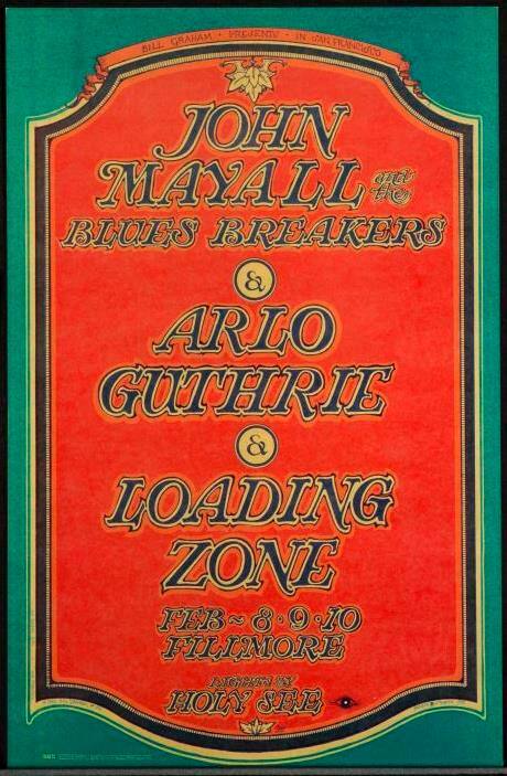 BG-106: John Mayall and the Blues Breakers, Arlo Guthrie, Loading Zone. Fillmore Auditorium/Winterland Ballroom, February 8-10