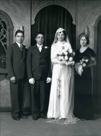 Wedding portrait of A. Apodaca