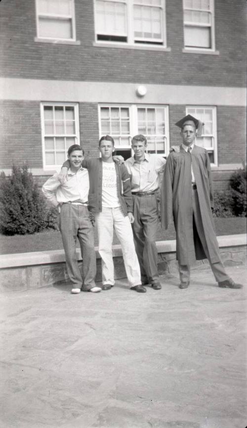 Four young men at Albuquerque High School