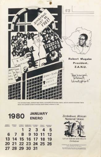 Zimbanwe African National Union Calendar from 1980