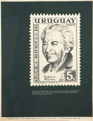 Gabriela Mistral Postage Stamp