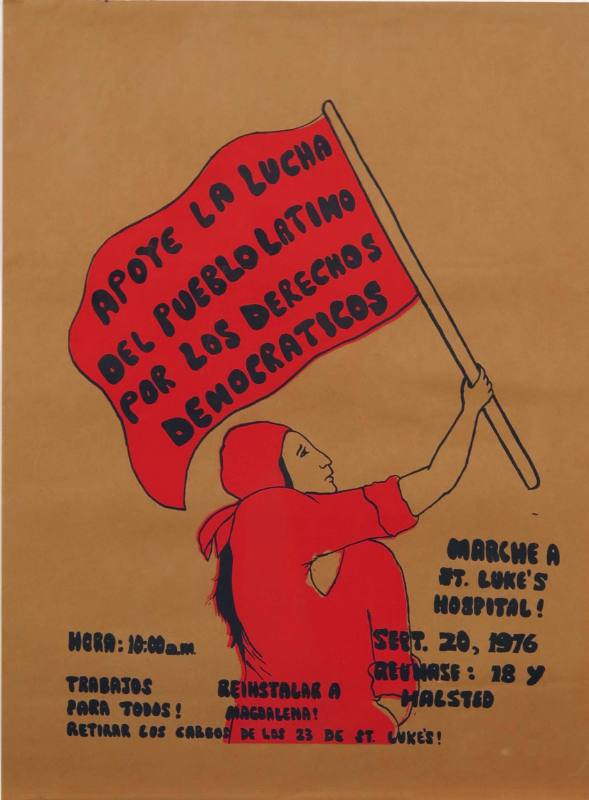 Apoye La Lucha Del Pueblos Latino Por Los Derechos Democraticos: Marche a St. Luke's Hospital!