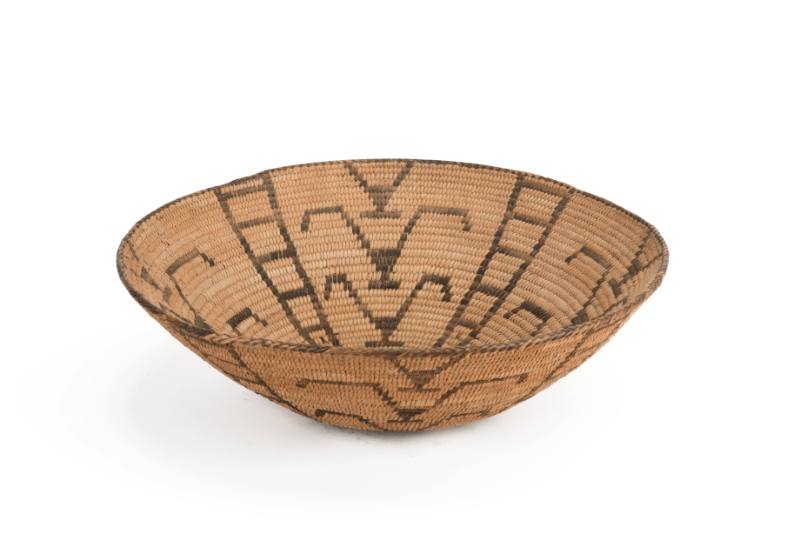 Basket with Bird Design