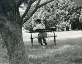 Man on a bench