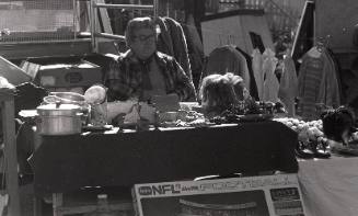 Vendor at a table