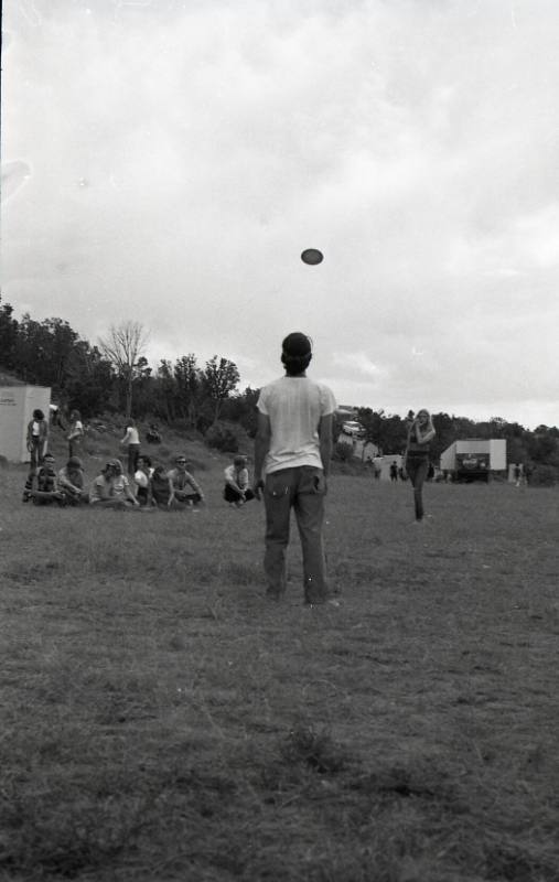 Man Playing Frisbee