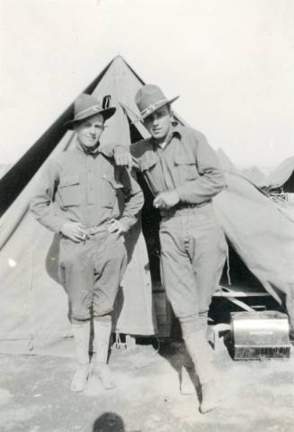 Two soldiers at Camp Cody