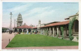 "Indian Building and Santa Fe Station"