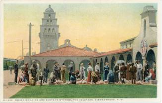 "Indian Building and Santa Fe Station"