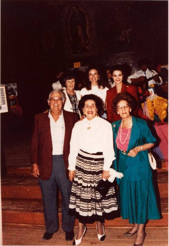 Concha Ortiz y Pino de Kleven at her eightieth birthday party