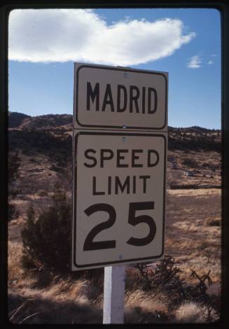 Madrid Speed Limit Sign