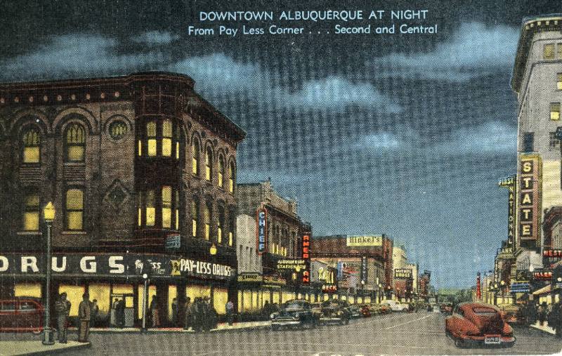 "Downtown Albuquerque at Night"