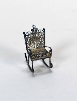 Silver Filigree Miniature Rocking Chair
