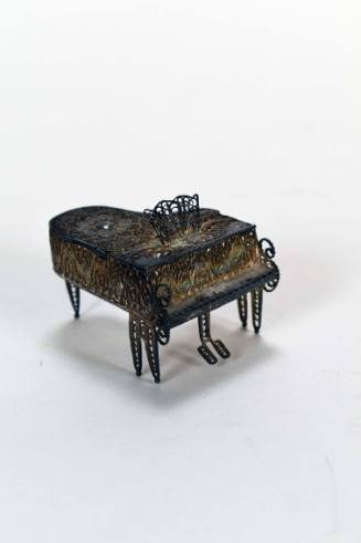 Silver Filigree Miniature Piano